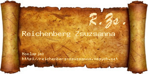 Reichenberg Zsuzsanna névjegykártya