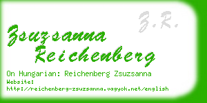 zsuzsanna reichenberg business card